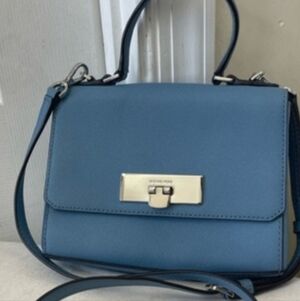 Michael Kors Blue Crossbody Bag EUC